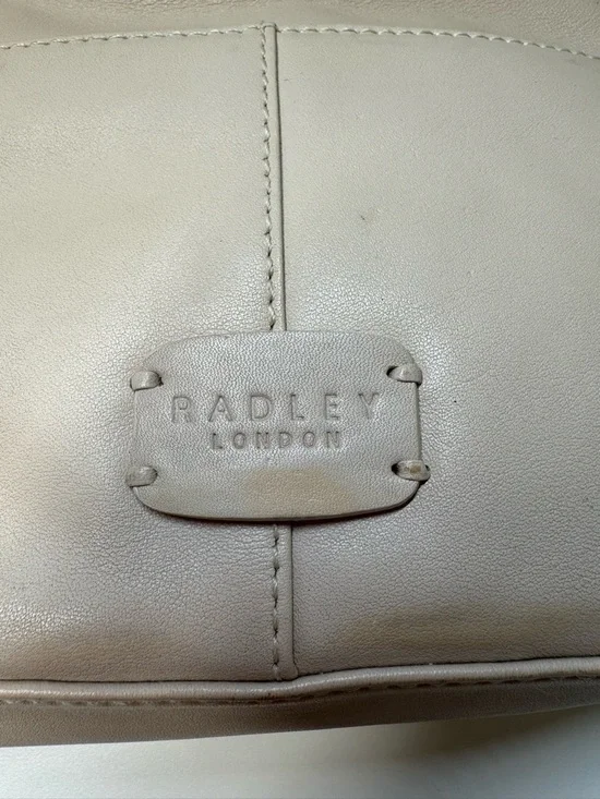 RADLEY LONDON Cream Leather Crossbody with Tan Accents - Picture 3 of 16